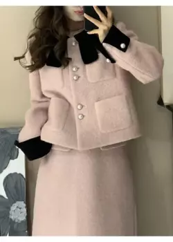 Женский элегантный костюм-двойка, Осень-зима