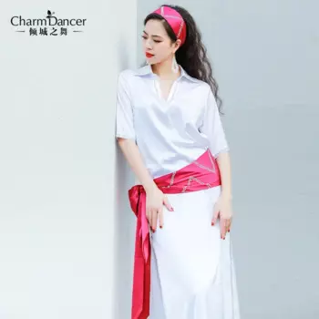 Женский Атласный Костюм для танца живота, классический танцевальный костюм балади, танцевальный костюм, ZM339, 2021