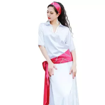 Женский Атласный Костюм для танца живота, классический танцевальный костюм балади, танцевальный костюм, ZM339, 2023