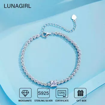 Женский браслет из серебра 5,5 пробы, с квадратными вырезами