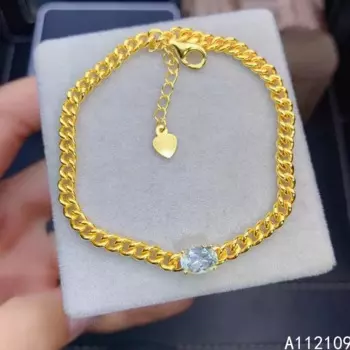 Женский браслет из серебра 925 пробы с натуральными камнями