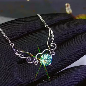 Женский браслет из серебра 925 пробы с муассанитом 2 карата