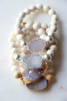 Женский браслет ручной работы с натуральными камнями