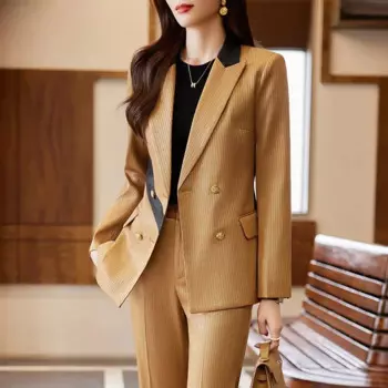 Женский деловой костюм Insozkdg, брючный костюм, костюмы для женщин, офисные костюмы, формальные рабочие костюмы, форма, стильные элегантные брюки