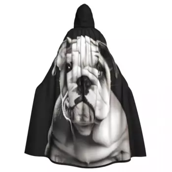 Женский длинный костюм с капюшоном, Английский бульдог