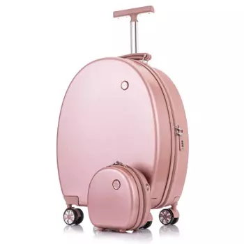 Женский Дорожный комплект из 2-х предметов, чемодан на колесиках, на колесиках, чемодан на колесиках, сумка-слинг, чемодан, 20 дюймов