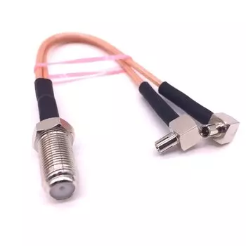 Женский и мужской разъем типа F на 2 шт. TS9, двойной Штекерный разъем TS9 Y типа, Pigtail RG 316, 15 см/30 см/50 см