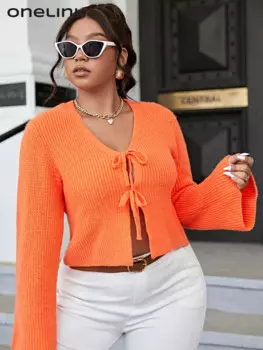 Женский кардиган с длинным рукавом, на осень-зиму