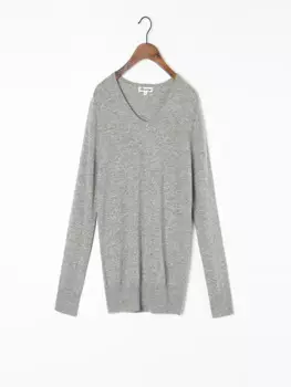 Женский кашемировый шерстяной свитер с V-образным вырезом