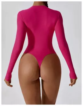 Женский комбинезон с длинными рукавами для занятий йогой