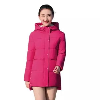 Женский короткий пуховик с капюшоном, зимняя свободная утепленная куртка на молнии с карманами