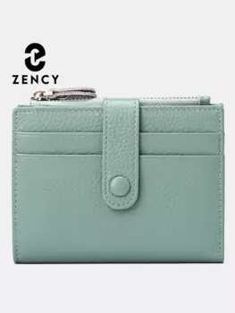 Женский кошелек с защитой от кражи Zency, чехол из натуральной кожи, многофункциональный держатель для карт, зажим, Женский кошелек для монет, органайзер, сумка, Новинка