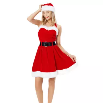 Женский костюм деда мороза миссис