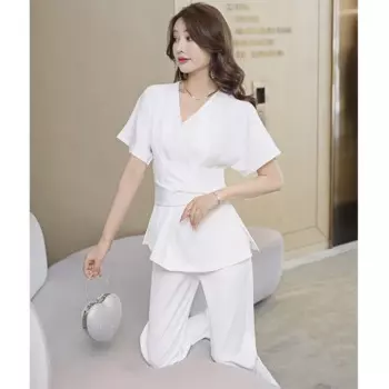 Женский костюм для косметологии, летний костюм с коротким рукавом