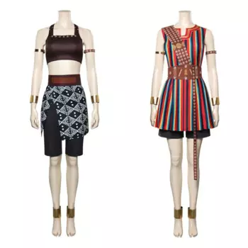 Женский костюм для косплея Cos King Nanisca, жилет, юбка, наряды, карнавальный костюм на Хэллоуин