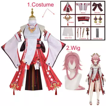 Женский костюм для косплея Genshin Impact Yae Miko