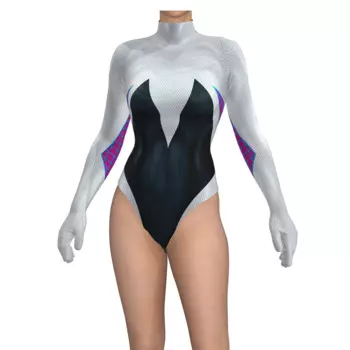 Женский костюм для косплея Gwen Stacy Spider, комбинезон из спандекса с супергероями, женский купальный костюм, бикини Zentai, костюм на Хэллоуин