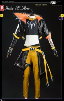 Женский костюм для косплея H Kayn из LOL Heart steel Kayn, костюм для мужчин, черная рубашка, юбка, брюки, костюмы на Хэллоуин