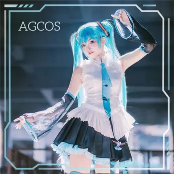 Женский костюм для косплея из аниме «Мику»