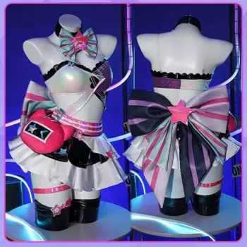 Женский костюм для косплея Мику из аниме «Снег»