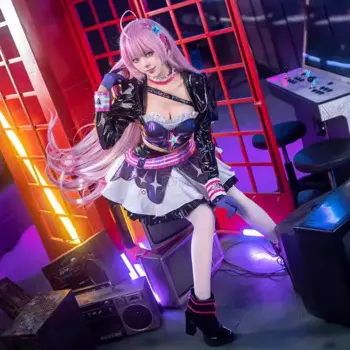 Женский костюм для косплея Мику из Аниме Снег