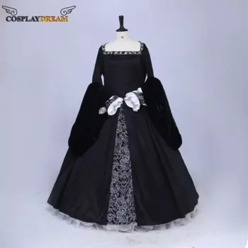 Женский костюм для косплея Tudor Era Anne Boleyn, черное бальное платье королевы Элизабет, Анны, болелин, костюм короля Генри Анны, болелина, индивидуальный пошив