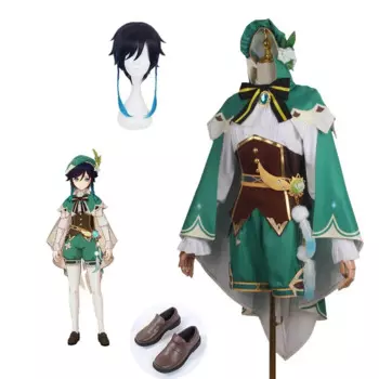 Женский костюм для косплея Venti Barbatos Genshin