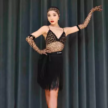 Женский костюм для латиноамериканских танцев SL8838
