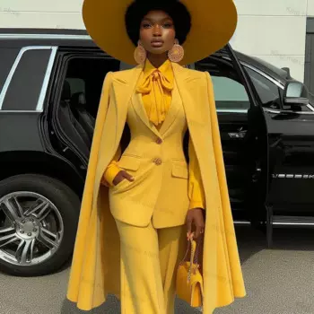 Женский костюм-двойка из блейзера без рукавов и брюк