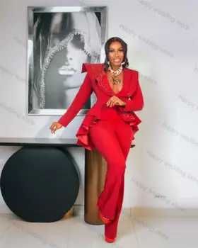 Женский костюм из двух предметов: Блейзер и брюки