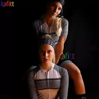 Женский костюм с длинным рукавом, велосипедный костюм