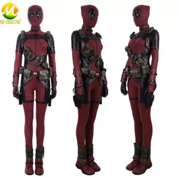 Женский красный костюм для косплея злодей, комбинезон с головным убором, наряд Wanda Wilson, нарядный костюм на Хэллоуин для взрослых и женщин любого размера