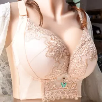 Женский кружевной бюстгальтер с чашками пуш-ап, без косточек