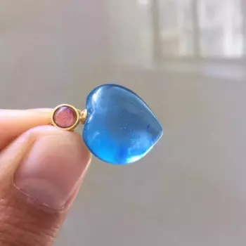 Женский кулон в виде сердца, 19 х18х8 мм