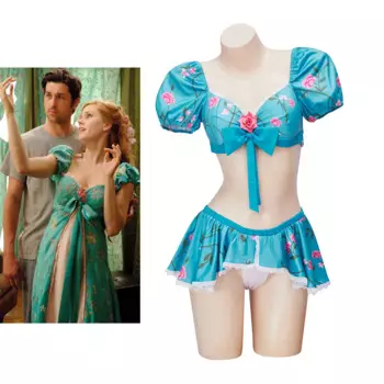 Женский купальник с цветочным принтом, стринги и юбки