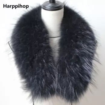 Женский меховой воротник из натурального Лисьего меха, шарфы-кольца из натурального Лисьего меха