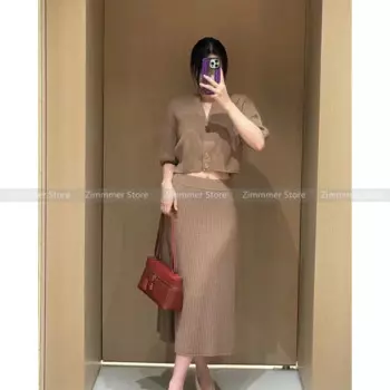 Женский мягкий кашемировый кардиган с коротким рукавом и V-образным вырезом