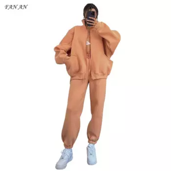 Женский однотонный кардиган с воротником-стойкой и длинным рукавом