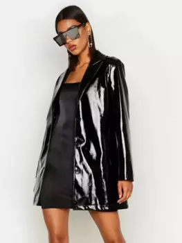 Женский пиджак из искусственной кожи, пальто, уличная куртка с лацканами, пальто, карманный офисный женский костюм, куртка, плащ, новый заказ