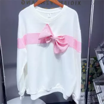 Женский Повседневный пуловер с длинным рукавом и круглым вырезом