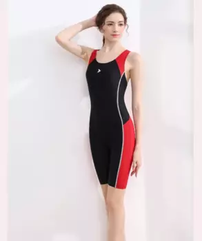 Женский профессиональный цельный быстросохнущий купальник с пятью частями