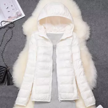Женский пуховик с капюшоном, ультралегкий пуховик 15 цветов, модель 5XL, 6XL, 7XL на весну и осень, 2024