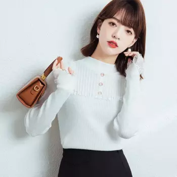 Женский пуловер, свитер, вязаный женский свитер, кружевной пуловер с длинным рукавом, свитеры, женский джемпер