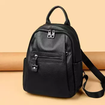 Женский рюкзак из натуральной кожи, повседневный рюкзак для девушек, 2024