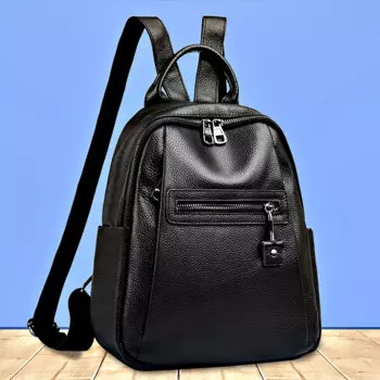 Женский рюкзак из натуральной кожи, повседневный рюкзак для девушек, 2024