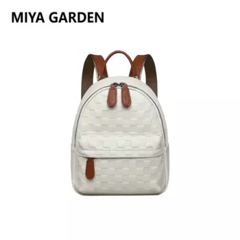 Женский рюкзак MIYA GARDEN, кожаная дамская сумка через плечо, квадратный разноцветный дорожный рюкзак, Высококачественная многофункциональная женская сумка