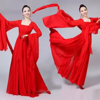 Женский сценический костюм для выступлений, старинные элегантные костюмы ханьфу, новогодний костюм для взрослых Тан, сказочное платье, наряд