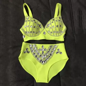 Женский сценический танцевальный костюм-двойка