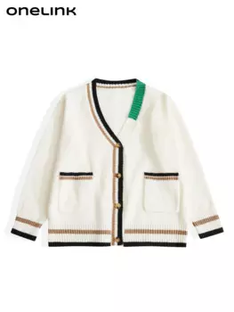 Женский шерстяной кардиган с V-образным вырезом, на осень/зиму