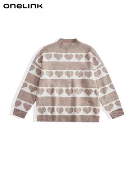 Женский шерстяной пуловер с длинным рукавом, с ложным воротником